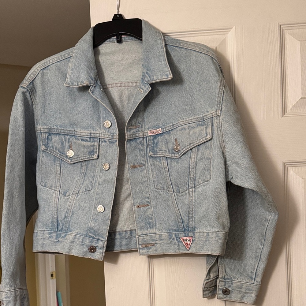 Guess Light Wash Denim Jacket